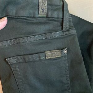 Dark green 7 For All Mankind  Denim Jeans with Clean Stitching